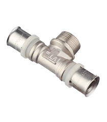 Тройник VALTEC (VTm.233.N.200520) 20(пресс) х 3/4 НР(ш) х 20(пресс) - фото 2