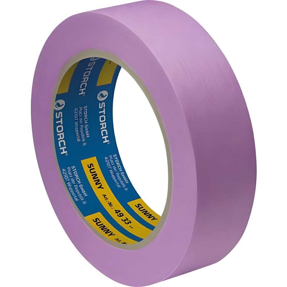 Лента малярная Storch SunnySTAR Sensitive для деликатных поверхностей фиолетовая 30 мм 50 м УФ-стойкая (493330)