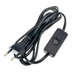 Изображение товара Кабель для светильника Duwi IP20 230 В 2 м с выключателем черный (28570 0)