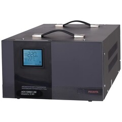 Стабилизатор напряжения Ресанта АСН-12 000 -1-ЭМ однофазный 220 В 12 кВт напольный - фото 1