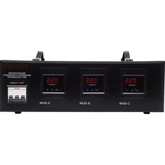 Стабилизатор напряжения Ресанта АСН-4 500-3 трехфазный 380 В 4,5 кВт напольный - фото 5