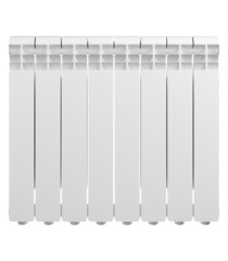 Радиатор алюминиевый Global Iseo 500 мм 8 секций 1" боковое подключение белый - фото 5