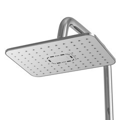 Душевая система Mixline City White с верхним душем с лейкой с изливом хром/белый (553216) - фото 5