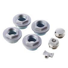 Набор присоединительный Royal Thermo 1" х 3/4" для радиатора серебристый 7 предметов (НС-1614218)