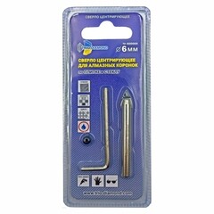 Сверло центрирующее твердосплавное Trio-Diamond (400000) для коронок алмазных d6 мм - фото 3