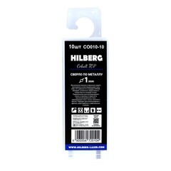 Набор сверл по металлу спиральных Hilberg Cobalt 5% Top 1х34 мм кобальтовое (10 шт.) (CO010-10) - фото 2
