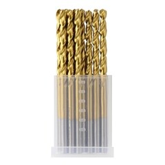 Изображение товара Набор сверл по металлу спиральных Hilberg Cobalt 5% Top 3х61 мм кобальтовое (10 шт.) (CO030-10)
