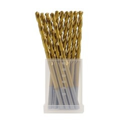 Набор сверл по металлу спиральных Hilberg Cobalt 5% Top 3,5х70 мм кобальтовое (10 шт.) (CO035-10) - фото 1