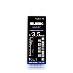 Набор сверл по металлу спиральных Hilberg Cobalt 5% Top 3,5х70 мм кобальтовое (10 шт.) (CO035-10) - фото 3