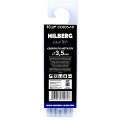 Набор сверл по металлу спиральных Hilberg Cobalt 5% Top 3,5х70 мм кобальтовое (10 шт.) (CO035-10) - фото 2