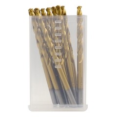 Набор сверл по металлу спиральных Hilberg Cobalt 5% Top 4,5х80 мм кобальтовое (10 шт.) (CO045-10) - фото 1