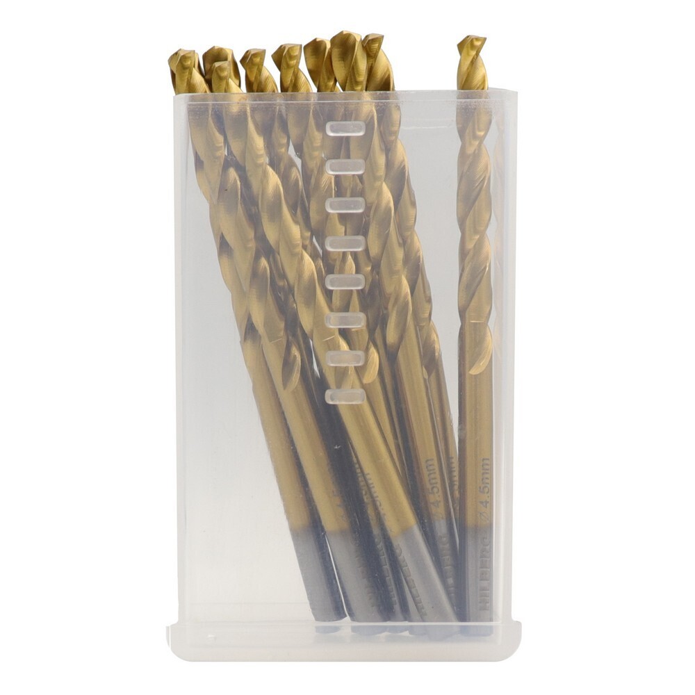 Изображение товара Набор сверл по металлу Hilberg Cobalt 5% Top 4,5х80 мм 10 шт