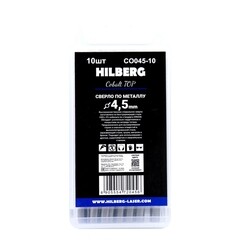 Набор сверл по металлу спиральных Hilberg Cobalt 5% Top 4,5х80 мм кобальтовое (10 шт.) (CO045-10) - фото 2