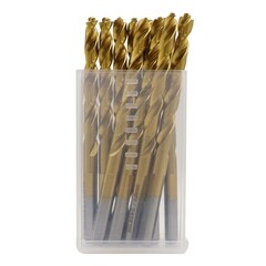 Изображение товара Набор сверл по металлу спиральных Hilberg Cobalt 5% Top 6х93 мм кобальтовое (10 шт.) (CO060-10)
