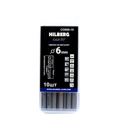 Набор сверл по металлу спиральных Hilberg Cobalt 5% Top 6х93 мм кобальтовое (10 шт.) (CO060-10) - фото 3