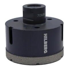 Изображение товара Коронка алмазная по керамограниту 70 мм Hilberg Super Hard (HH670)