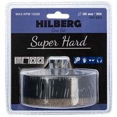 Коронка алмазная по керамограниту 110 мм Hilberg Super Hard (HH692) - фото 3