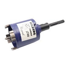 Коронка алмазная по бетону 68 мм SDS-plus Hilberg Laser Magnet с хвостовиком (HMM68)