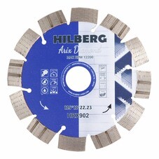 Диск алмазный по армированному бетону Hilberg Arix Diamond 125х22,23х2,2 мм турбосегментный для штробления сухой рез (HRX902)
