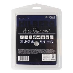 Диск алмазный по армированному бетону Hilberg Arix Diamond 125х22,23х2,2 мм турбосегментный для штробления сухой рез (HRX902) - фото 5