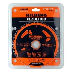 Диск пильный универсальный Hilberg Vezdehod 184х30х1,65 мм 24 зубьев (HV189) - фото 6