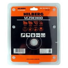 Диск пильный универсальный Hilberg Vezdehod 184х30х1,65 мм 24 зубьев (HV189) - фото 5