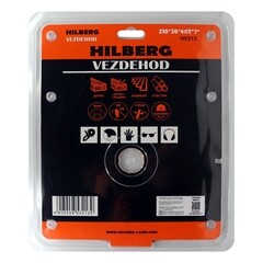 Диск пильный универсальный Hilberg Vezdehod 210х30х2,35 мм 40 зубьев (HV213) - фото 5