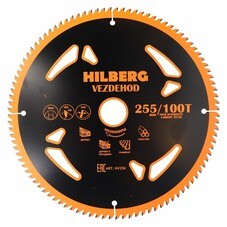 Диск пильный универсальный Hilberg Vezdehod 255х30х2 мм 100 зубьев (HV258)