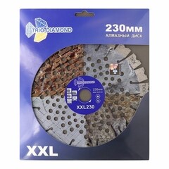Диск алмазный по армированному бетону Trio-Diamond XXL 230х22,23х2,5 мм сегментный сухой рез (XXL230) - фото 5