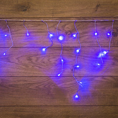 Гирлянда светодиодная Neon-Night Бахрома синяя 1,8х0,5 м (255-013)