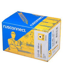 Саморезы для массивной доски 45x3,2 мм желтые (500 шт.) - фото 2