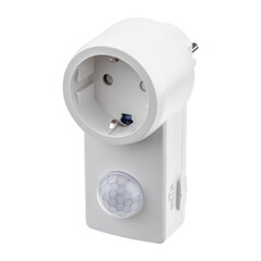 Датчик движения розетка Duwi DDSS-01 IP44 230 В 180 градусов до 6 м белый (25827 8)