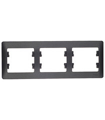 Изображение товара Рамка Systeme Electric Glossa трехместная антрацит (GSL000703)
