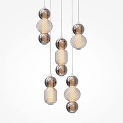 Светильник светодиодный подвесной Maytoni Drop 3000К 80 Вт 40 кв.м хром IP20 (MOD273PL-L80CH3K) - фото 10