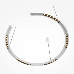 Люстра светодиодная потолочная Maytoni Motion 30 Вт 3000К 15 кв.м (MOD276PL-L20W3K1) - фото 4