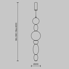 Светильник светодиодный подвесной Maytoni Adore 3000К 24 Вт 6 кв.м латунь IP20 (MOD297PL-L24BS3K) - фото 2