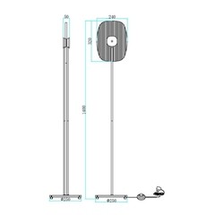 Торшер светодиодный Maytoni 6 Вт черный 3000К IP20 (MOD152FL-L1BK) - фото 2