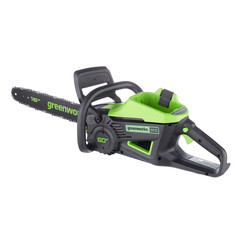 Пила цепная аккумуляторная Greenworks GD60CS25 60 В 16" шаг 3/8" паз 1,3 мм 56 звеньев без АКБ и ЗУ (2008907) - фото 8