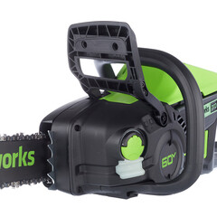 Пила цепная аккумуляторная Greenworks GD60CS25 60 В 16" шаг 3/8" паз 1,3 мм 56 звеньев без АКБ и ЗУ (2008907) - фото 6