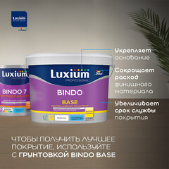 Краска моющаяся Dulux/Luxium Bindo 7 экстрапрочная база BС бесцветная 2,25 л - фото 7
