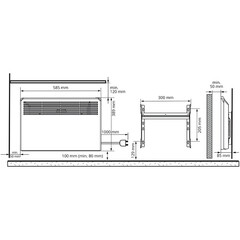 Конвектор электрический Ensto FinnHeat механический термостат 500 Вт (EPHBM05PR) - фото 9