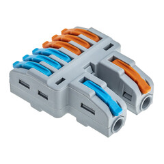 Изображение товара Клемма на 8 проводов Duwi СМК-526 PRO 4 кв.мм разветвительная с рычажками без пасты (4 шт.) (26661 1)