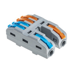 Изображение товара Клемма на 6 проводов Duwi СМК-524 PRO 4 кв.мм разветвительная с рычажками без пасты (4 шт.) (26660 4)