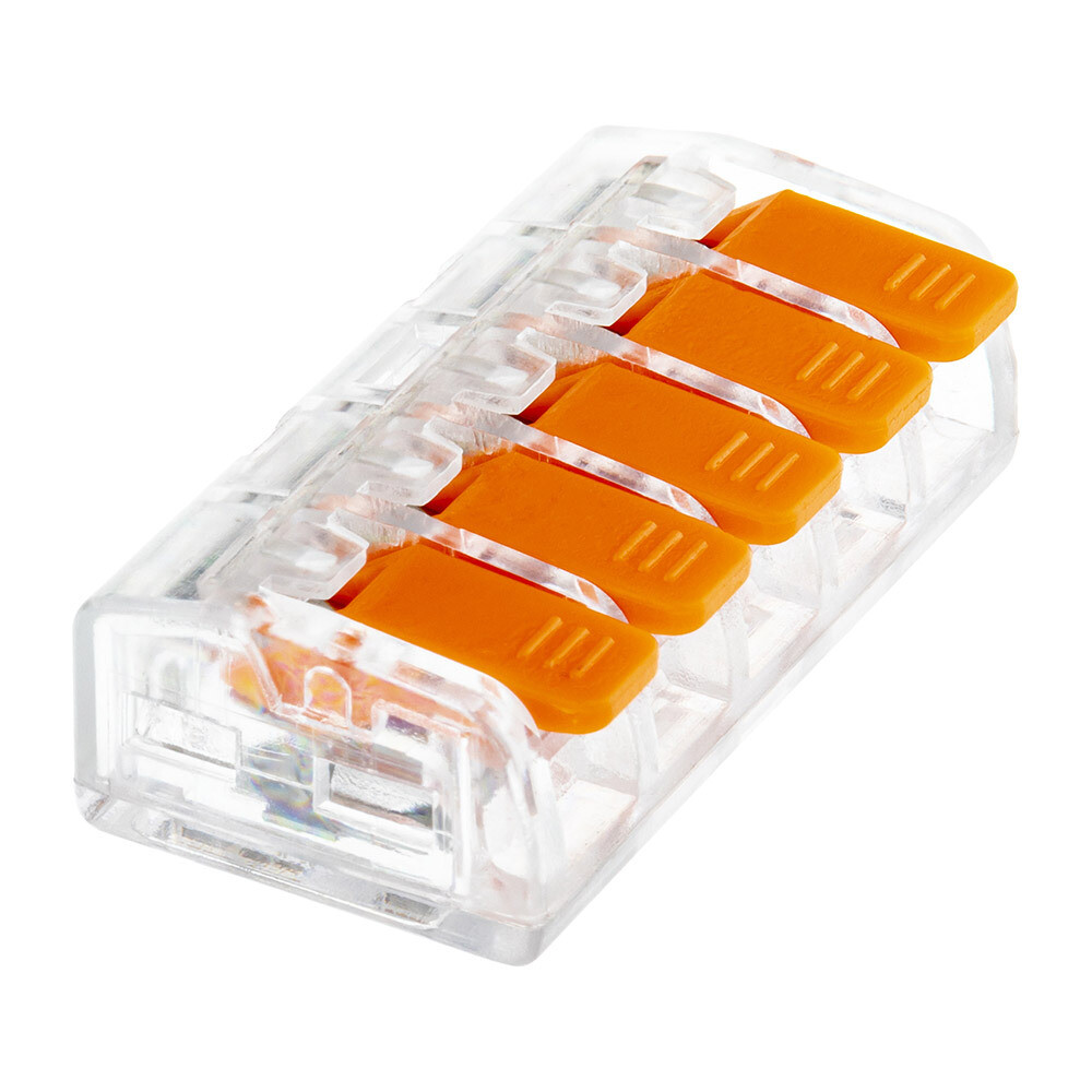 Изображение товара Клемма на 5 проводов Duwi СМК 223-415 с рычажками без пасты