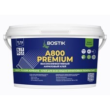 Клей акриловый для гибких напольных покрытий Bostik A800 Premium 14 кг