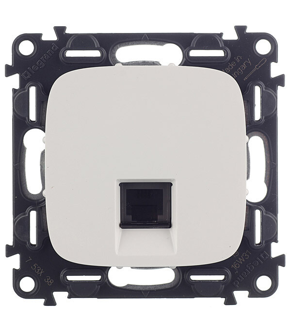 Изображение товара Розетка телефонная Legrand Valena Allure встраиваемая белая RJ11