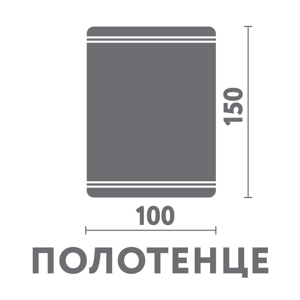 Изображение товара Полотенце махровое банное Lorikeet 100х150 см графит