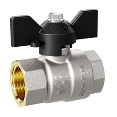 Изображение товара Кран шаровой латунный LD Pride 1/2 ВР(г) х 1/2 ВР(г) бабочка прямой (LD 47.310.15)