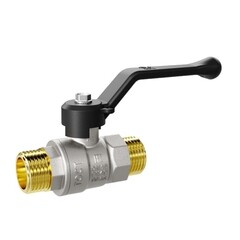 Кран шаровой латунный LD Pride 1 НР(ш) х 1 НР(ш) ручка прямой (47.25.Н-Н.Р)