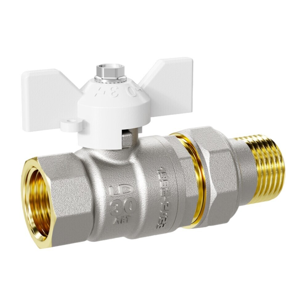 Изображение товара Кран шаровой латунный LD Pride 3/4 ВР(г) х 3/4 ВР(г) бабочка